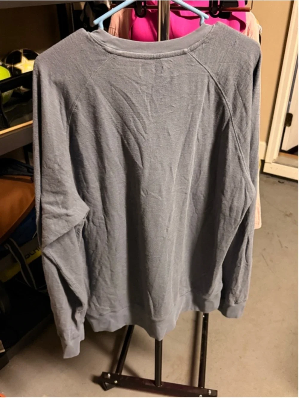 Men's Joe's Jeans Gray Thermal Crewneck Sweatshirt XL